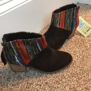 Toms booties NEVER WORN